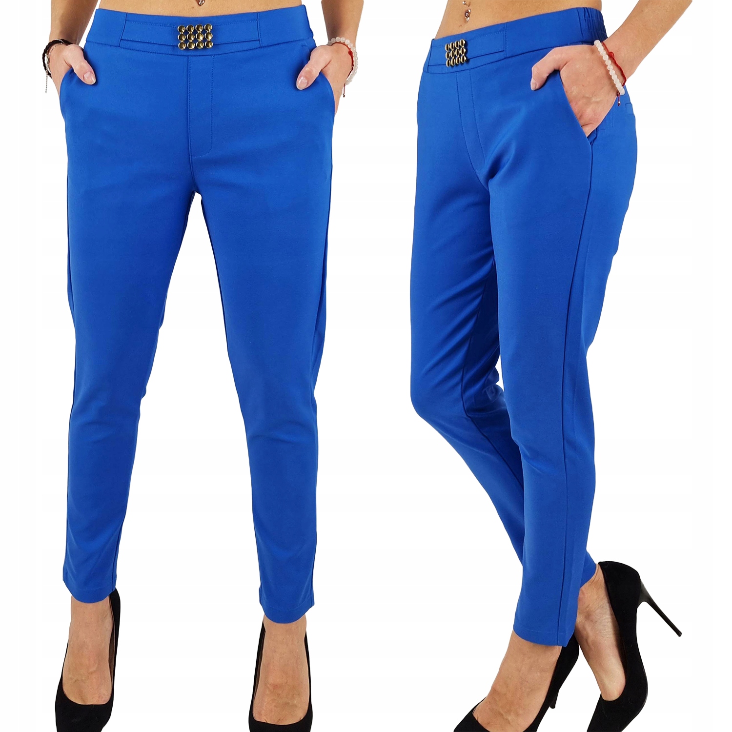 

#eleganckie Damskie Spodnie Gumka 7/8 Freesia#