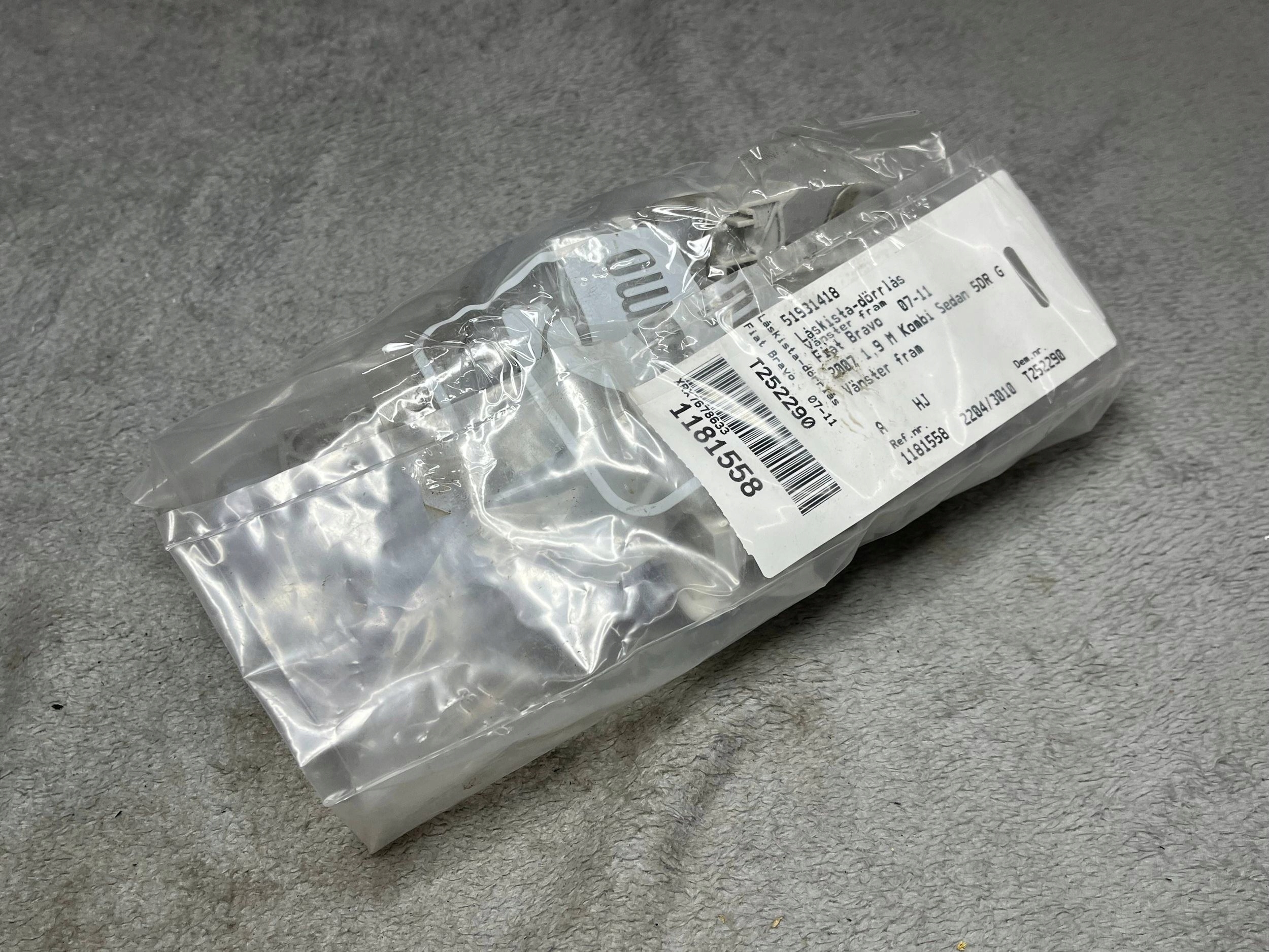 lock door przednich Fiat Bravo 51931418