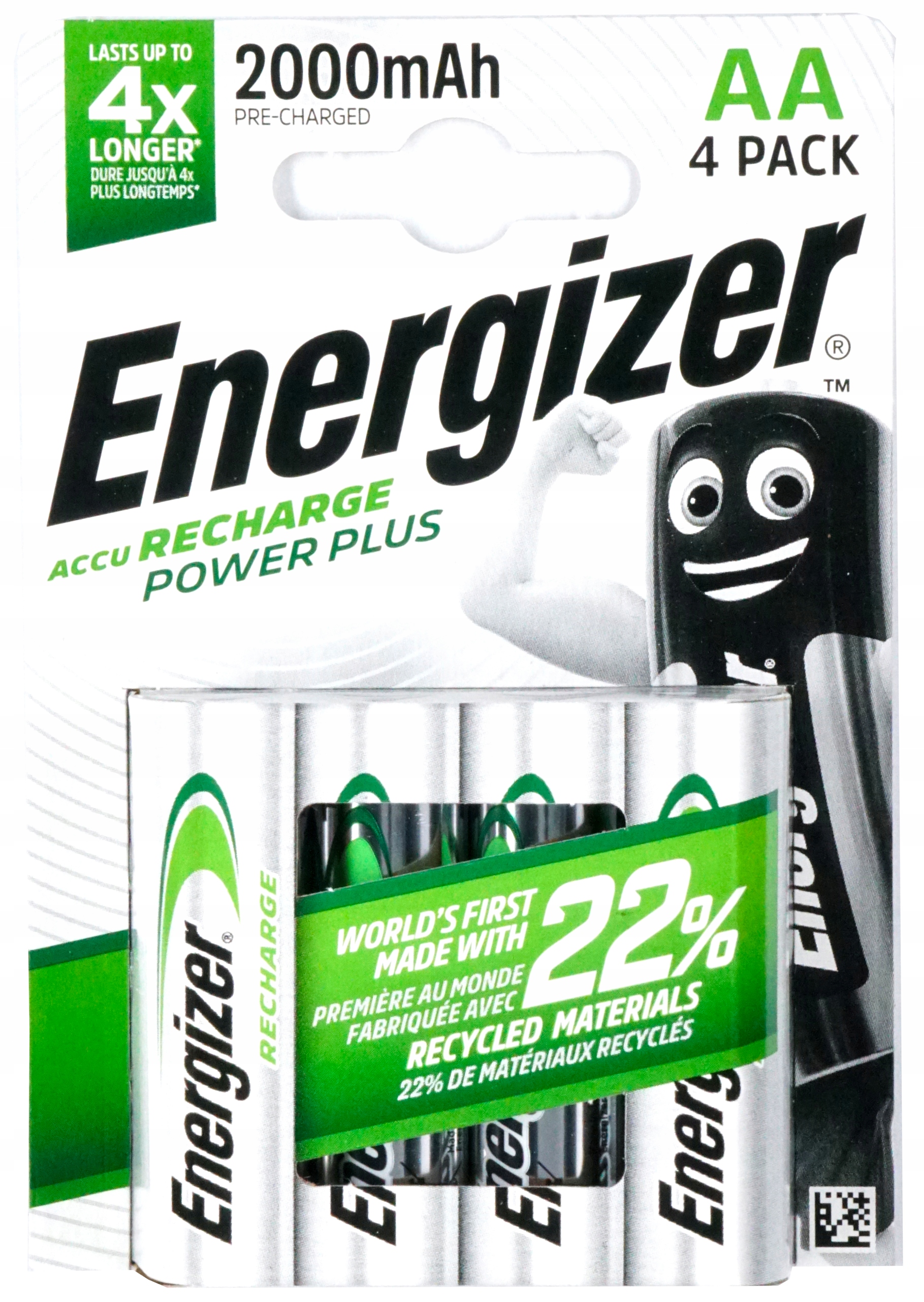 Akumulatorek R6 AA 2000mAh Energizer- 4szt.