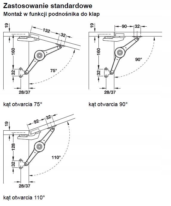 Rozwórka nożycowa DUO od Hafele HUWIL KESSEBOHMER Kod producenta 373.66.502