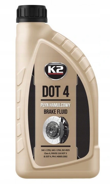 

K2 Dot 4 płyn hamulcowy syntetyczny 1000 ml 1L