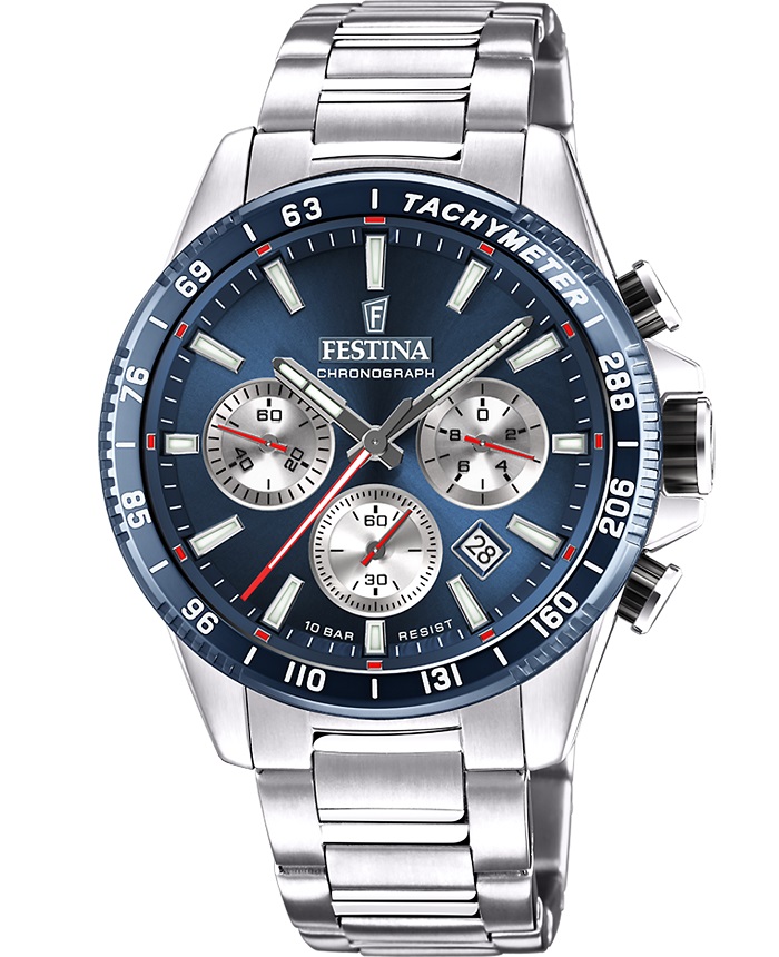 Pánské Hodinky Festina Timeless Chrono F20560/2 45,00 mm 10ATM