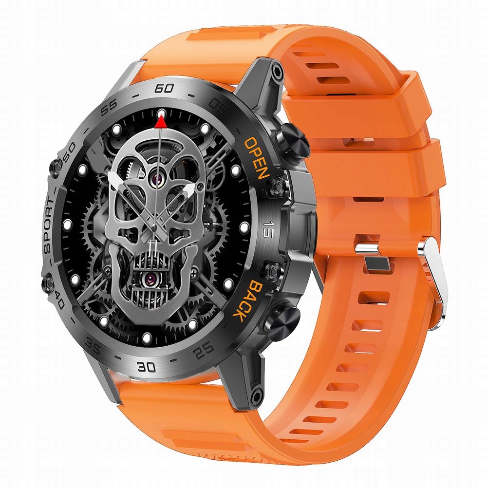 Pánské hodinky Chytré Hodinky Gravity GT9-4 černá/gumová oranžová