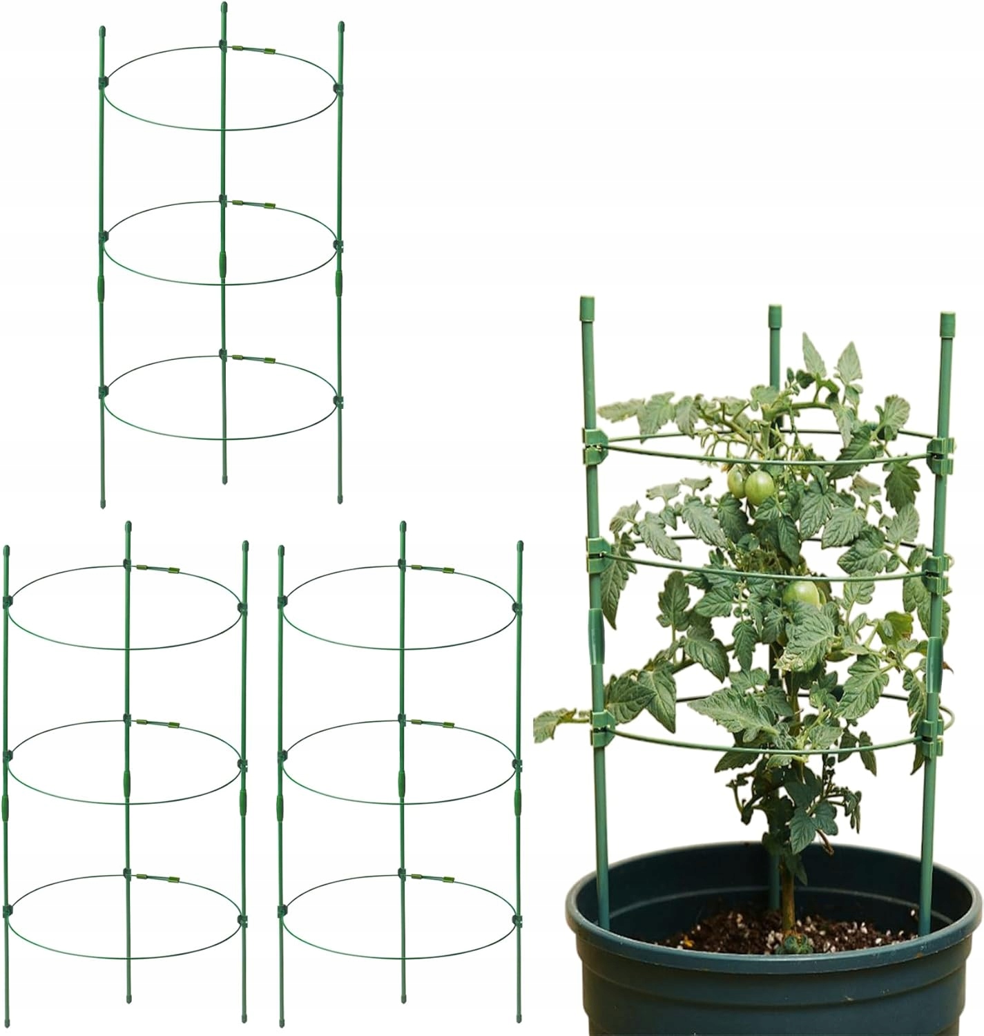 PODPÓRKA DO ROŚLIN Warzyw Na Pomidory Rozsuwane Pierścienie Stabilizująca
