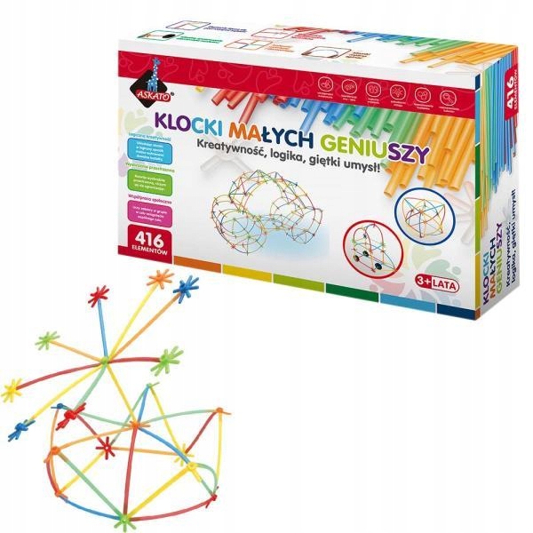 

Klocki Małych Geniuszy Małe słomki 416 El Askato