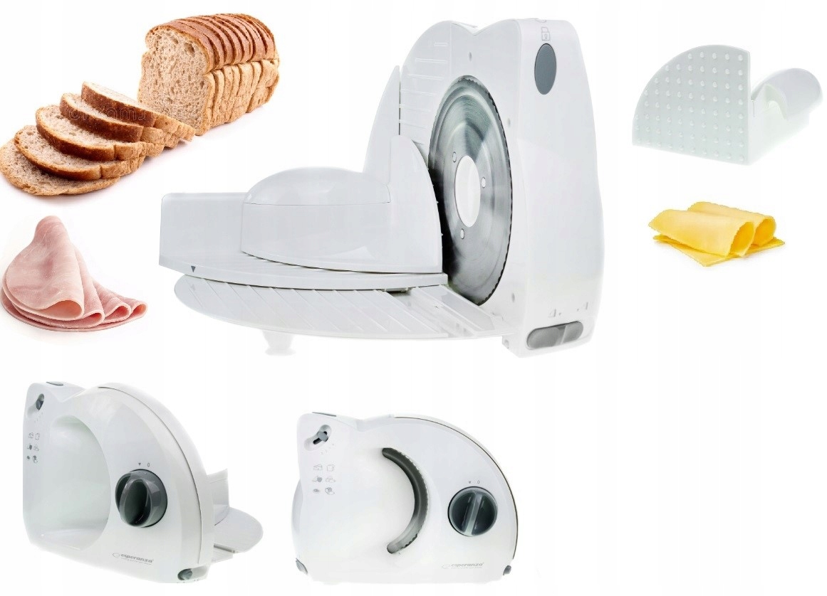 Silný Kráječ Na Chléb A Sýr A Uzeniny Ocel 150 W