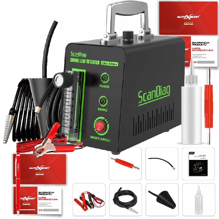 TESTER SZCZELNOŚCI SCANDIAG BLACK BOX zadymiarka Marka Autool