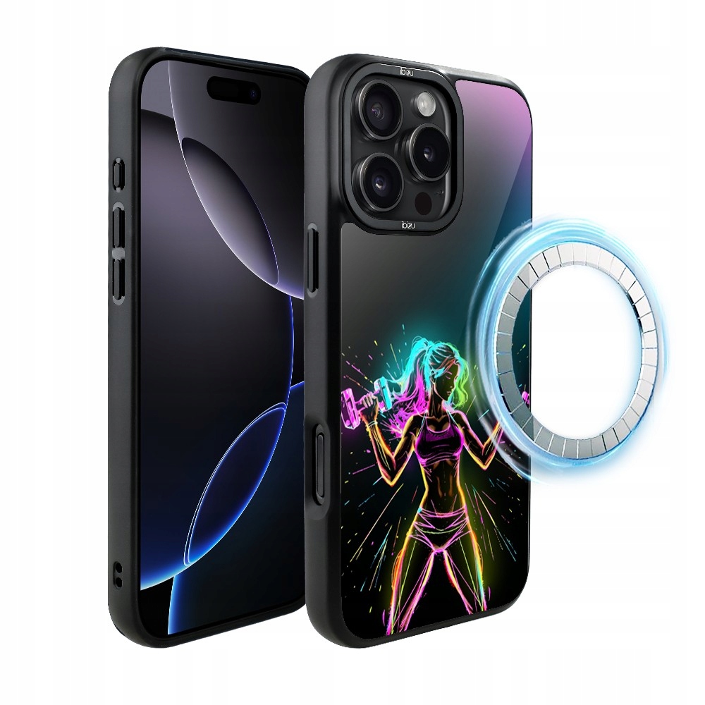 Pouzdro Ibizu DropGuard matné pro iPhone 16 Pro Max s MagSafe, odolné proti vibracím a ochranou proti nárazům.