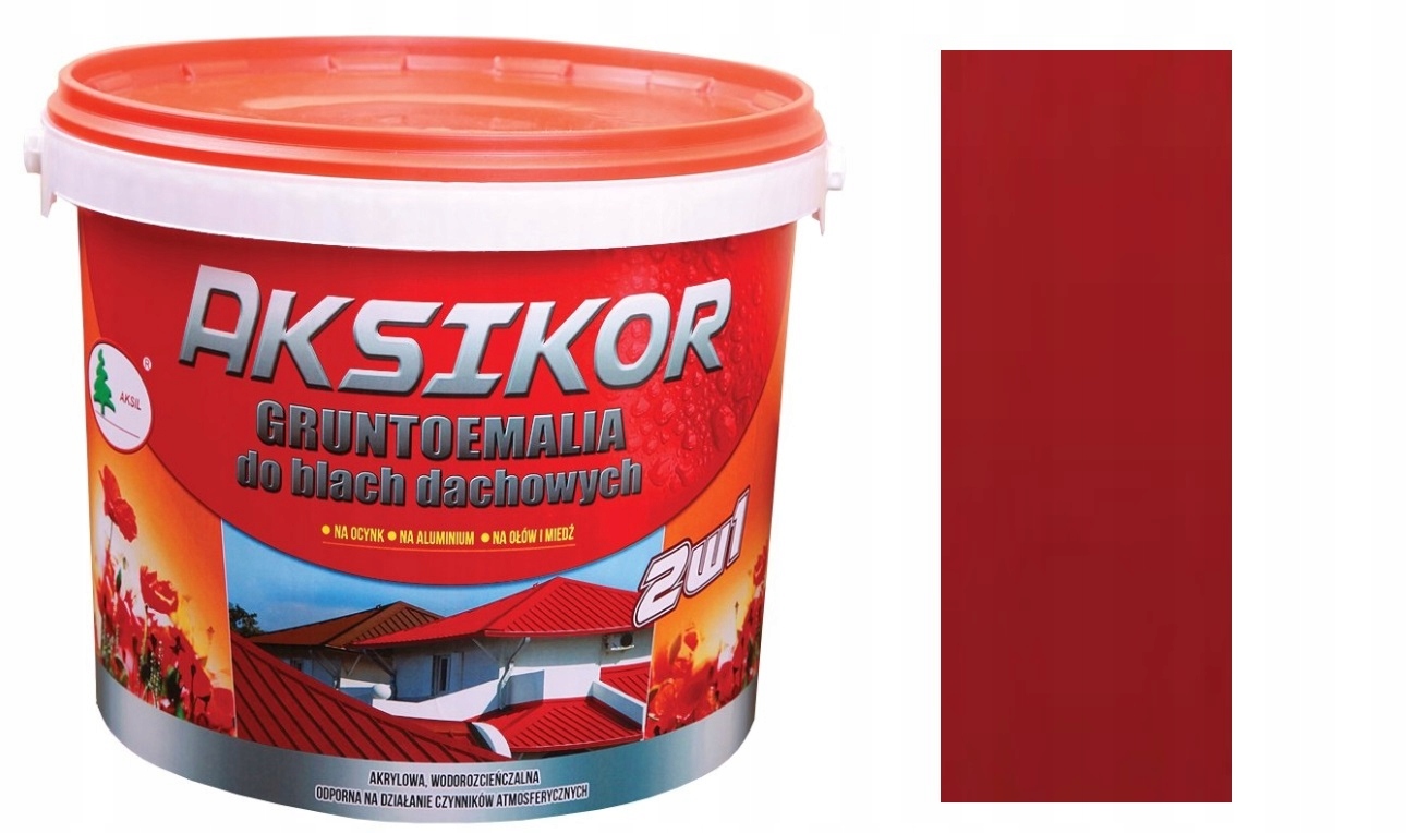 

Aksikor Farba Na Dach 2W1 Wiśniowy 3009 Wodna 10L