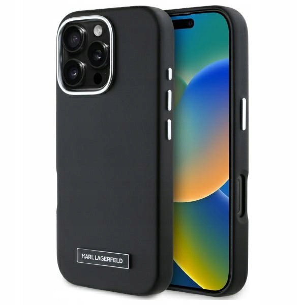 Karl Lagerfeld KLHMP16LPGMSRPK iPhone 16 Pro 6.3" černý/černý hardcase Fw