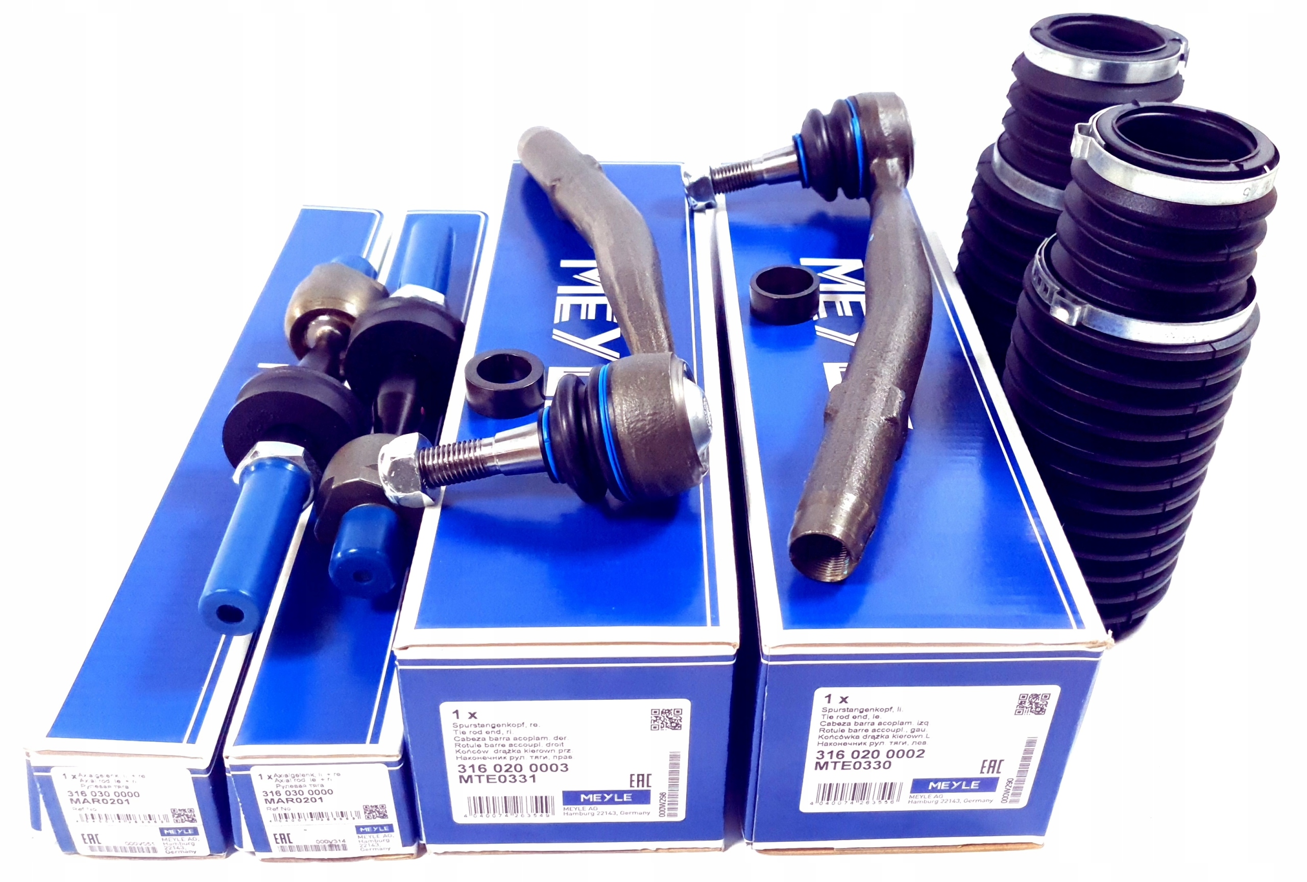 DRĄŻKI MEYLE + OSŁONY LEMFORDER + KOŃCÓWKI DRĄŻKA MEYLE BMW E39