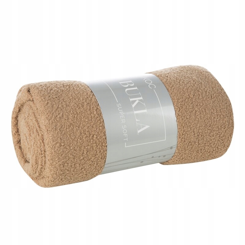 Deka přehoz 200x220 Bukla béžová beránek z mikrovlákna