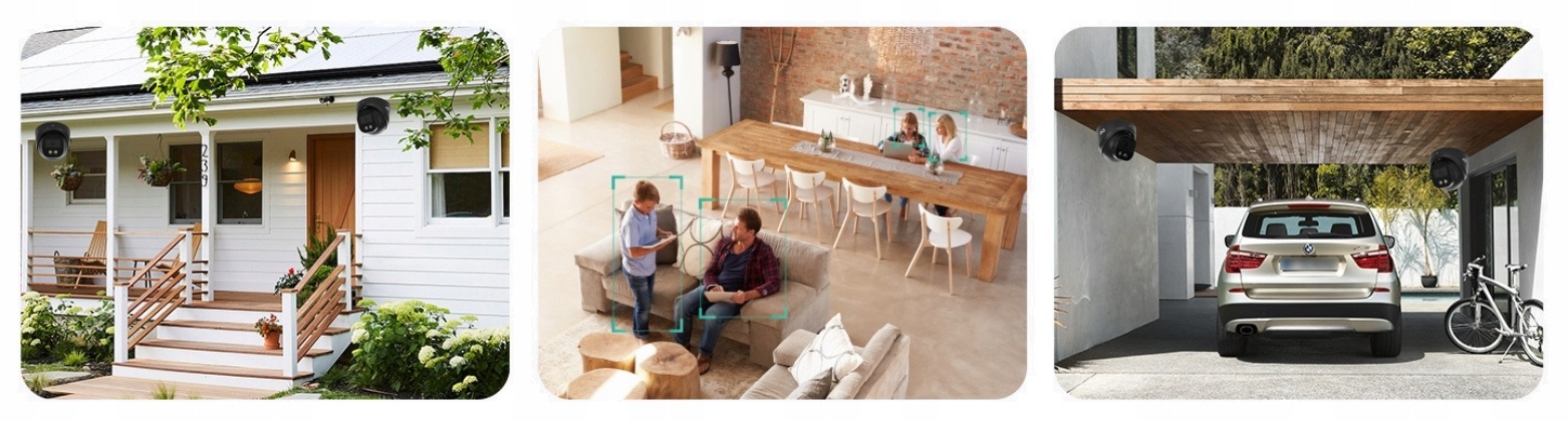 KAMERA ANALOGOWA 5MPX ZEWNĘTRZNA CZARNA METALOWA KOPUŁKOWA DOŚWIETLENIE Zasięg podczerwieni 25 m