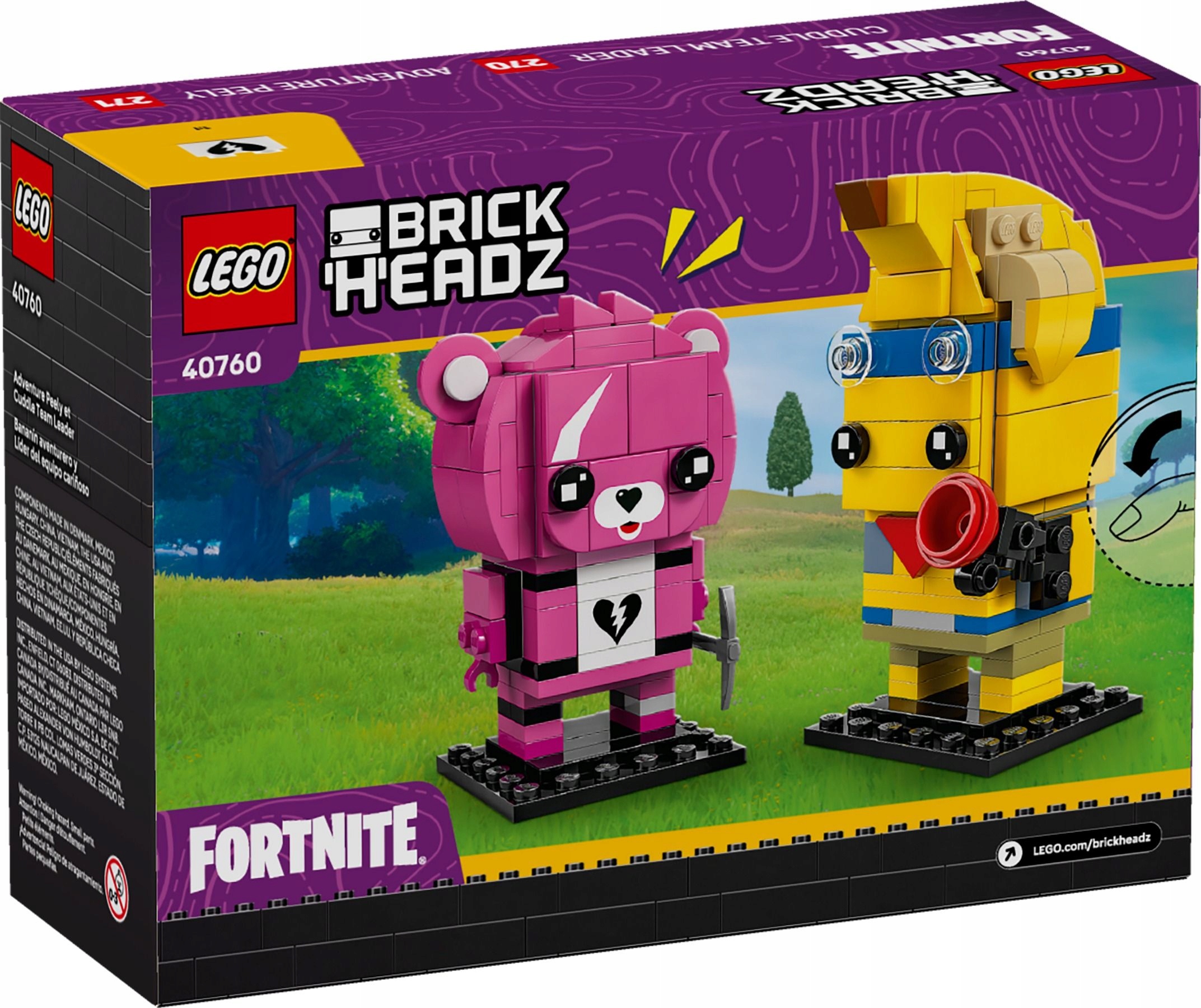 Lego BrickHeadz Fortnite 40760 Dobrodružná kůže a velitelka mazlíků