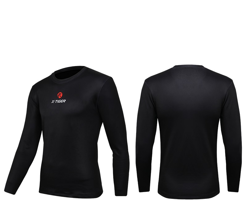 Koszulka Rower Rowerowa Męska Ocieplana Wiosenna Anatomiczny Krój SOLID 5XL Kolor czarny