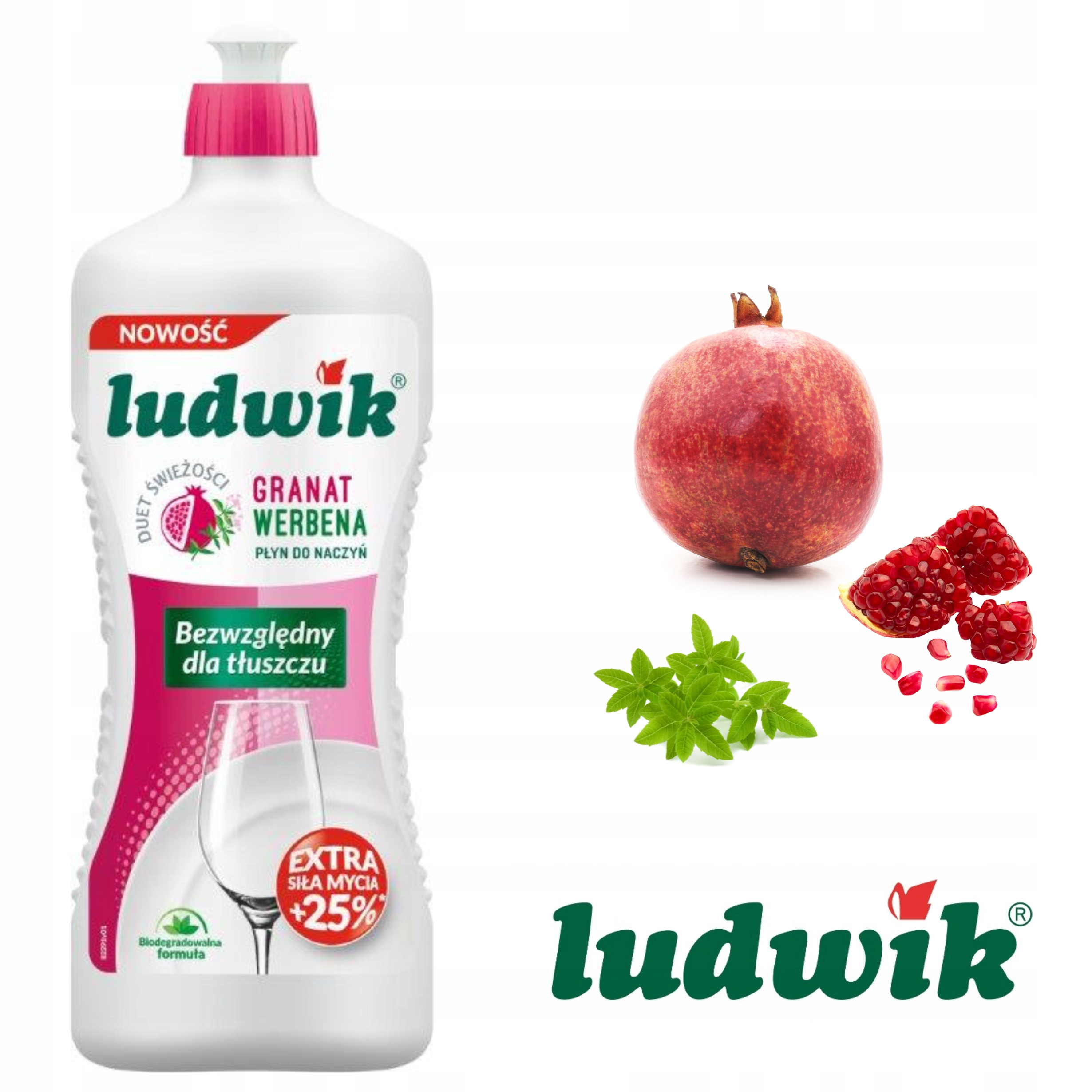 

Ludwik Płyn do mycia naczyń Granat z Werbeną 900g
