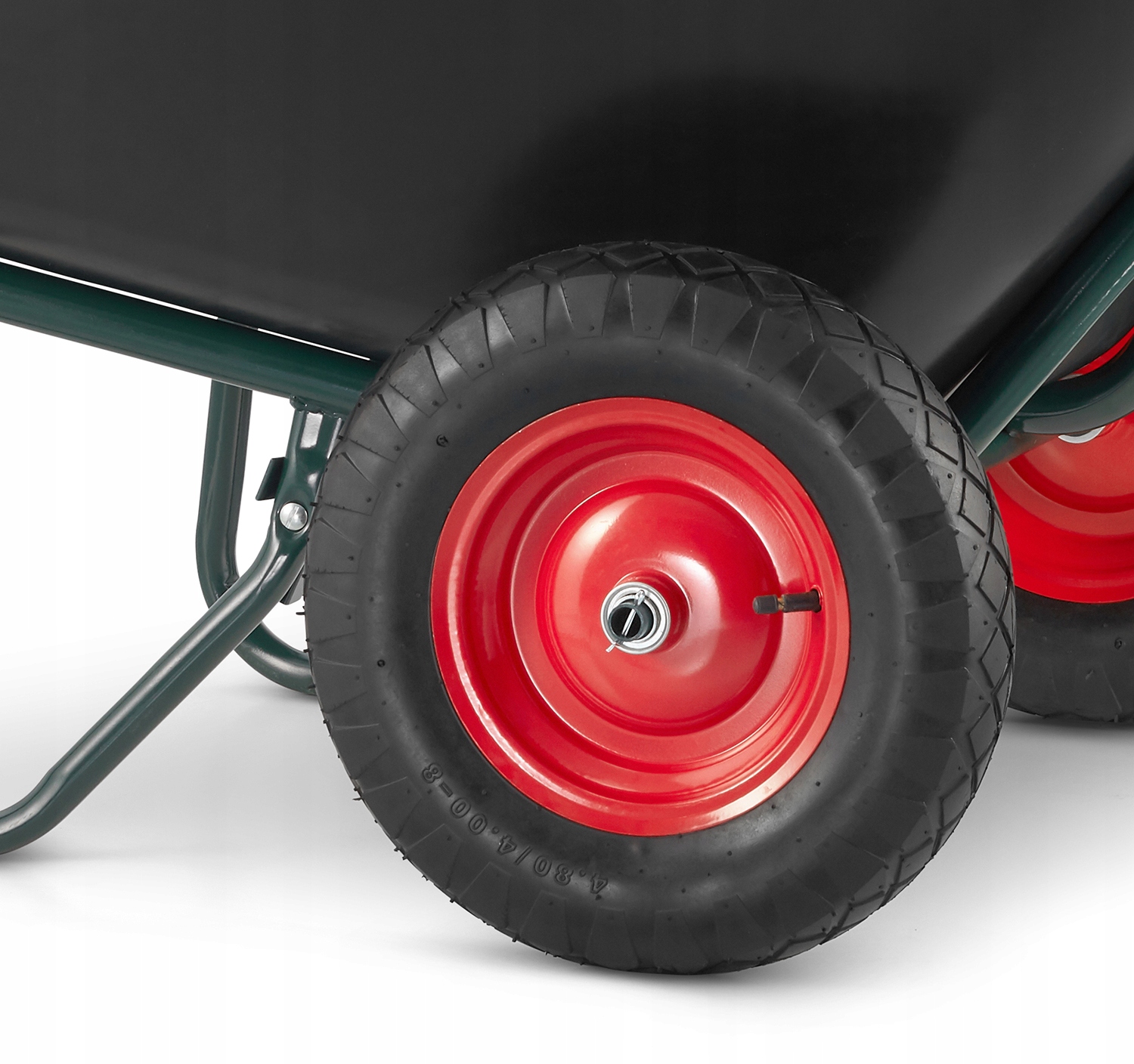 TACZKA DWUKOŁOWA 300L OGRODOWA WÓZEK PASZOWY TRANSPORTOWY KOLEBA JAPONKA Marka Metcor