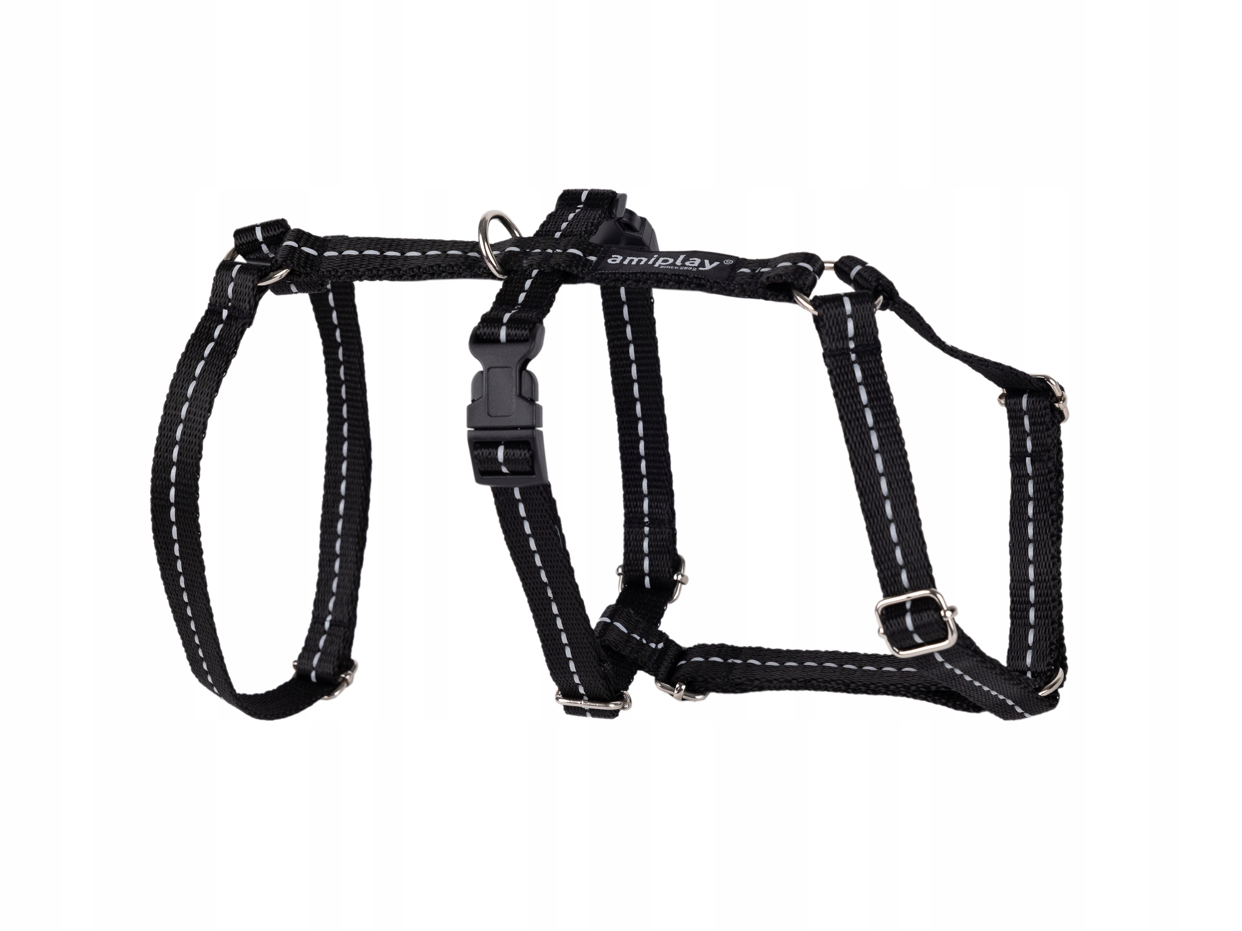 Levně Amiplay Protiúnikové postroje Safety Reflective M černé