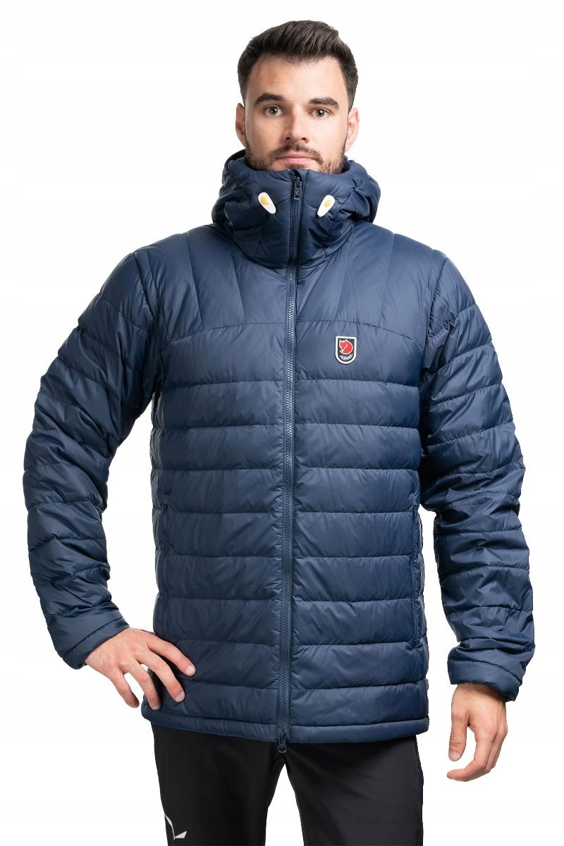 Fjallraven Pánská péřová bunda Expedition Pack Down Hoodie, tmavě modrá