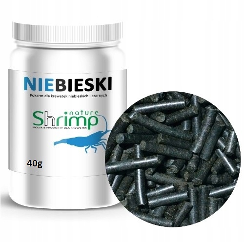 SHRIMP NATURE Niebieski 40gdla krewetek e-