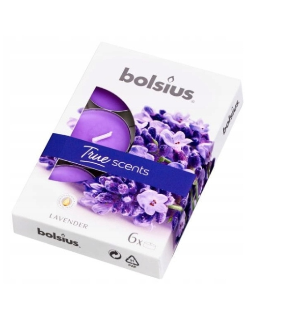 

Podgrzewacz świeczka Lawenda 6szt Bolsius