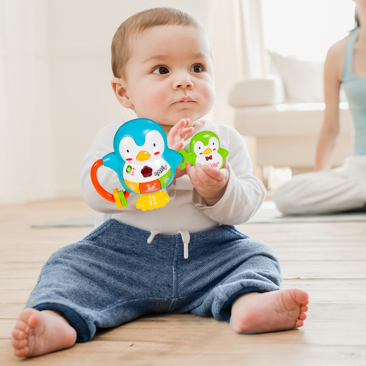 CSÖRGŐK INTERAKTÍV RÁGÓKA KICSIKNEK PINGVIN GYEREKEKNEK SZETT Gyártó kódja 105986