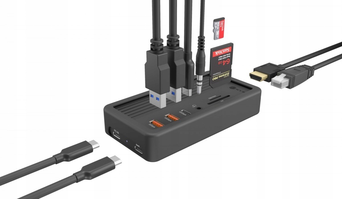 IcyBox Slot na NVMe Ssd IB-DK4072-CU31 10w1