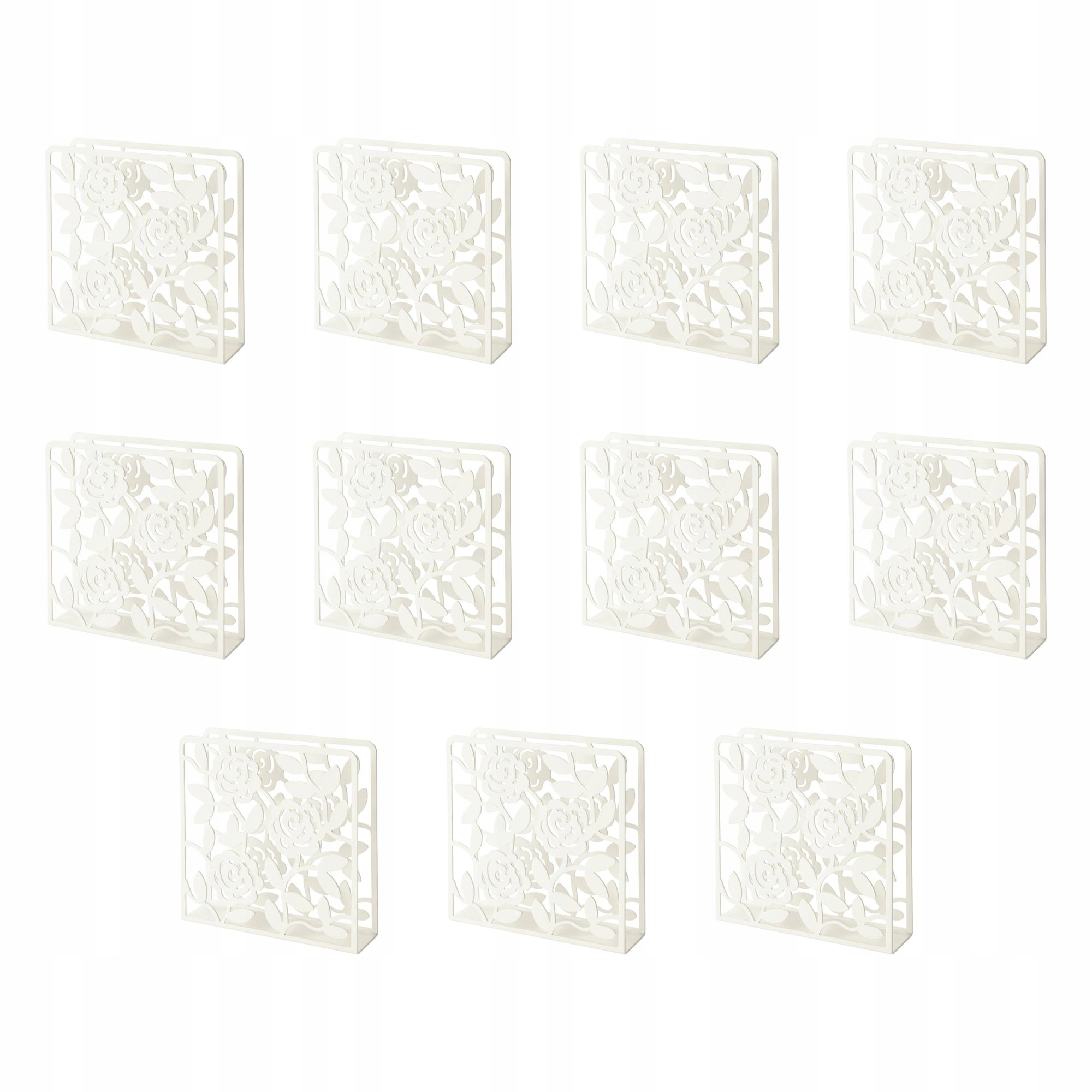 11 ks Bílý ubrousek 16x16 cm na ubrousky 33x33 40x40 Liksidig