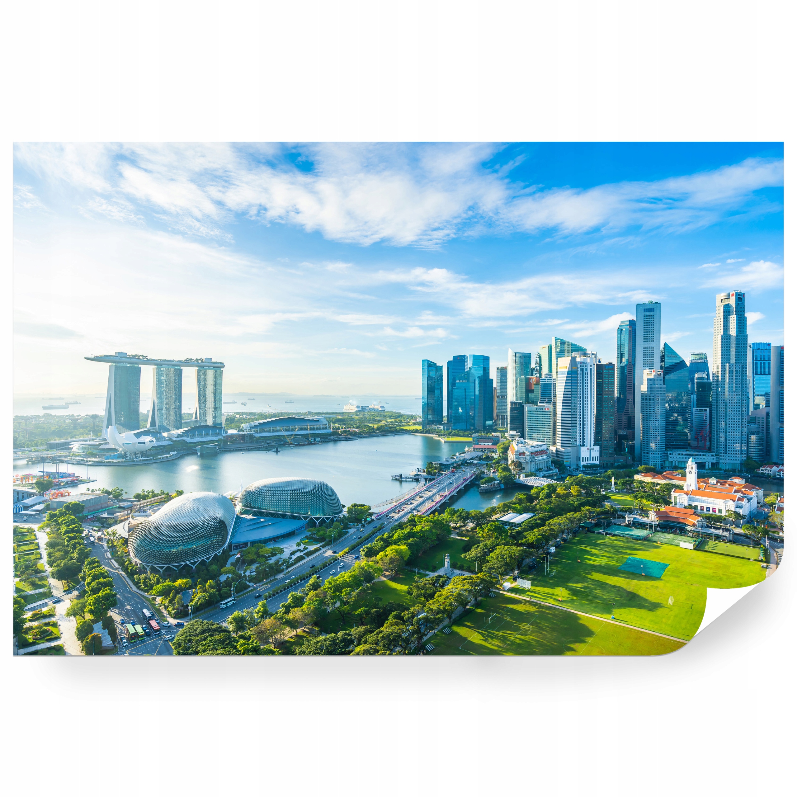 Fototapeta samolepicí Panorama Singapuru Město Mrakodrapy 152,5 x 104 cm