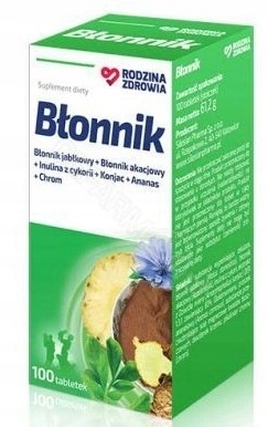 

Rodzina Zdrowia Błonnik 100 tabletek