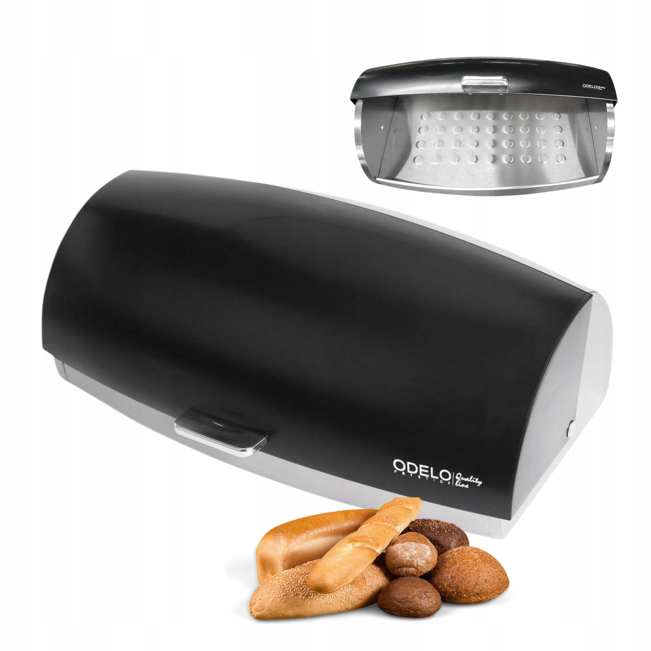 Kuchyňský Chlebník, Nádoba Na Chléb, Pečivo, Černá Barva