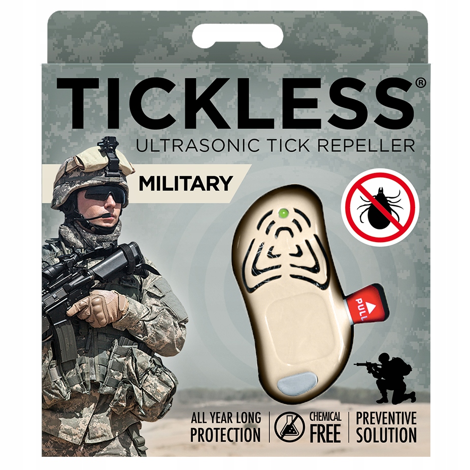 

Odstraszacz Kleszczy Tickless Military Beżowy