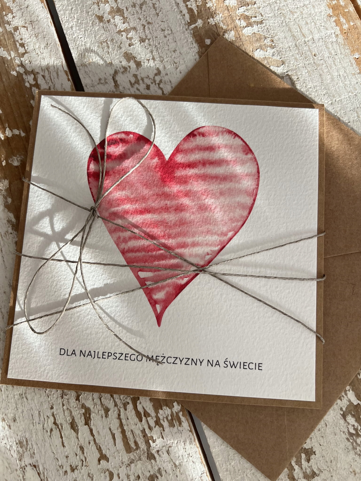 Výjimečná pohlednice na Valentýna – Valentýna se srdcem