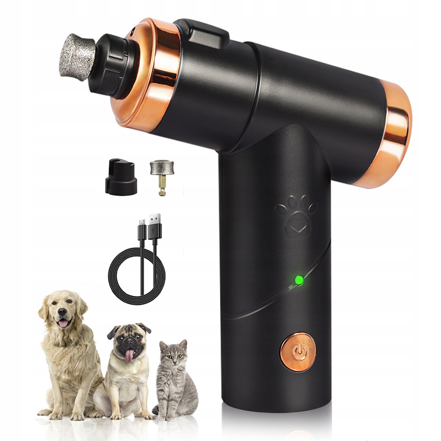 Levně Elektrický Pilník Bruska Frézka Kleštičky Na Drápky Psa Kočky 1 Fréza