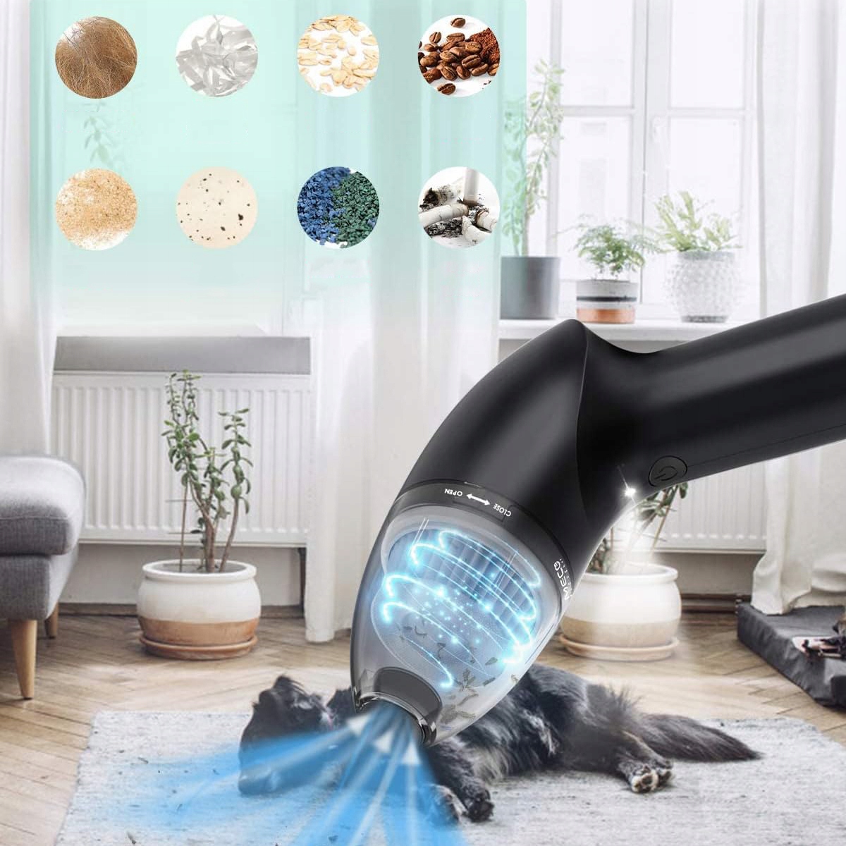 MOCNY ODKURZACZ BEZPRZEWODOWY DMUCHAWA DO KLAWIATURĄ I LAPTOPEM LED 65W USB Producent Inna