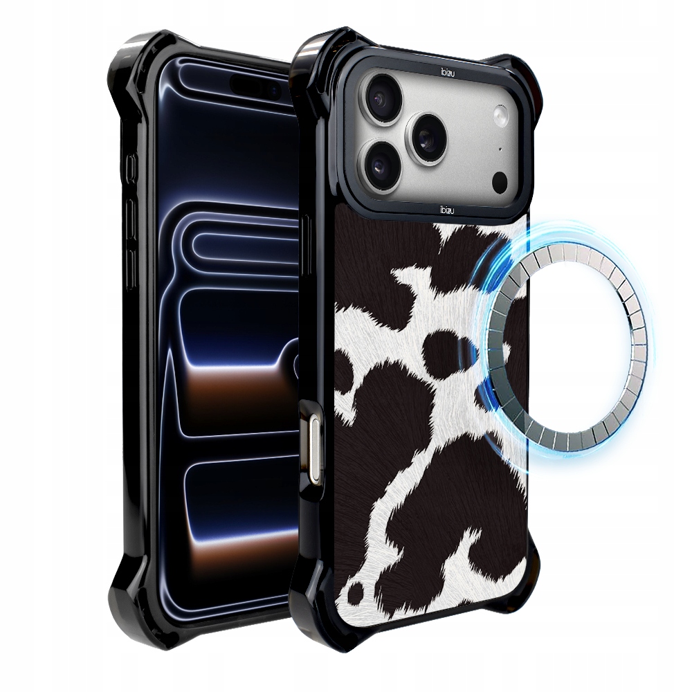 Pouzdro pro iPhone 17 Pro Max Ibizu DropGuard Ultra s MagSafe, polská kráva