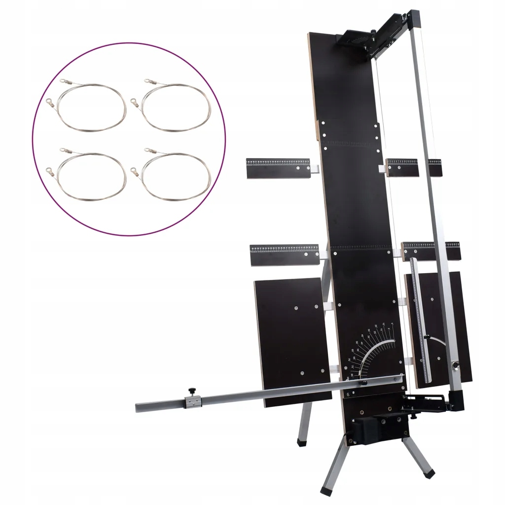 Řezačka na polystyren s regulací úhlu černá 90,5x52x180 cm