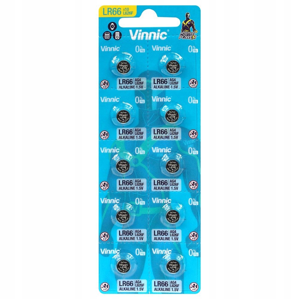 

10 x bateria G4 AG4 LR66 LR626 Vinnic