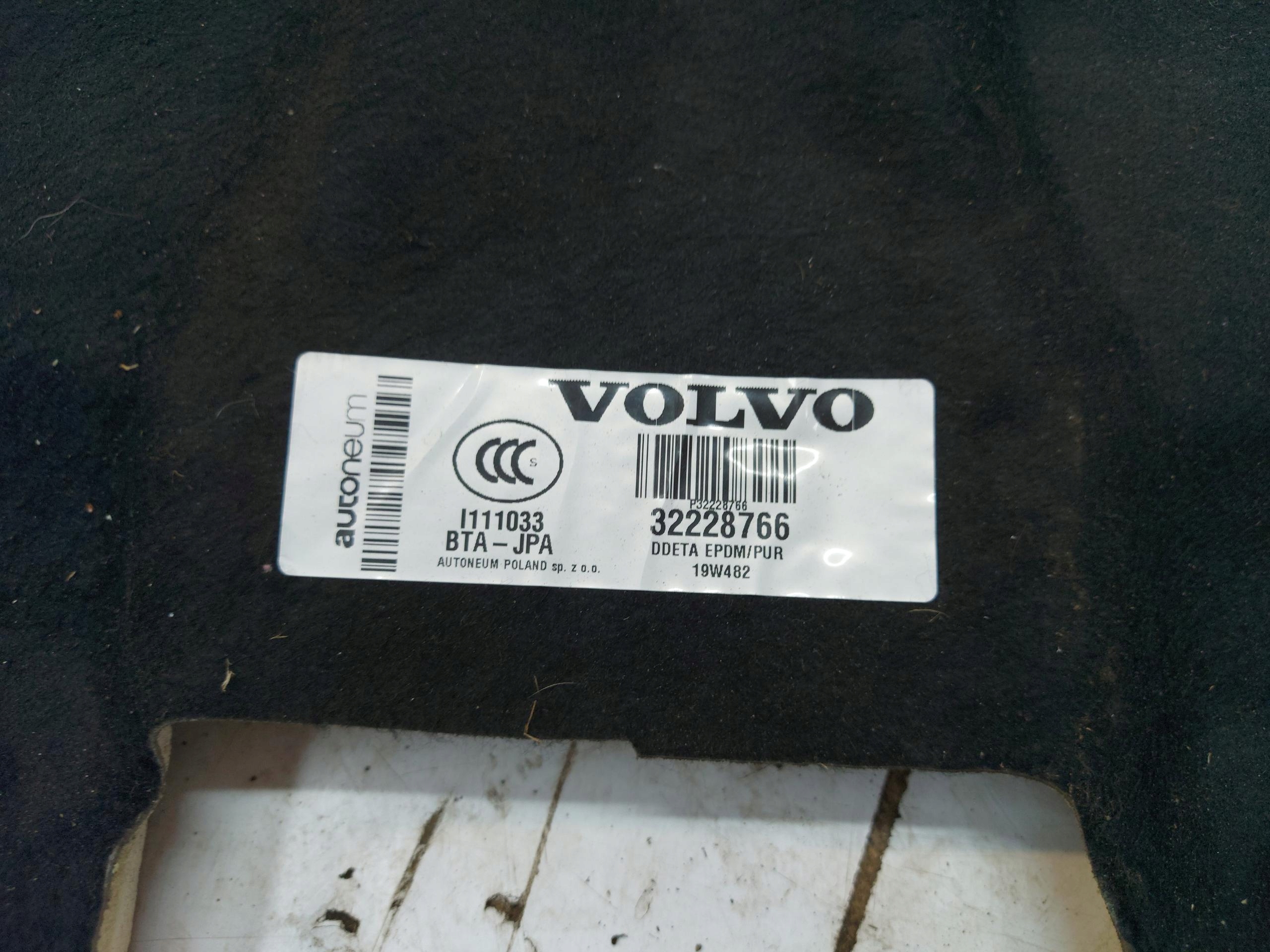 Volvo XC90 II fedél dolna hangszigetelő 32228766