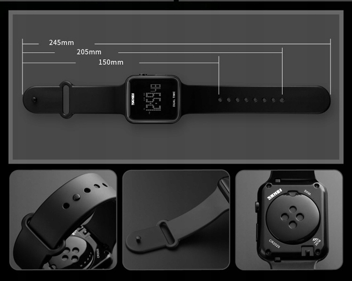 Zegarek damski - SKMEI - elektroniczny data alarm Typ naręczny