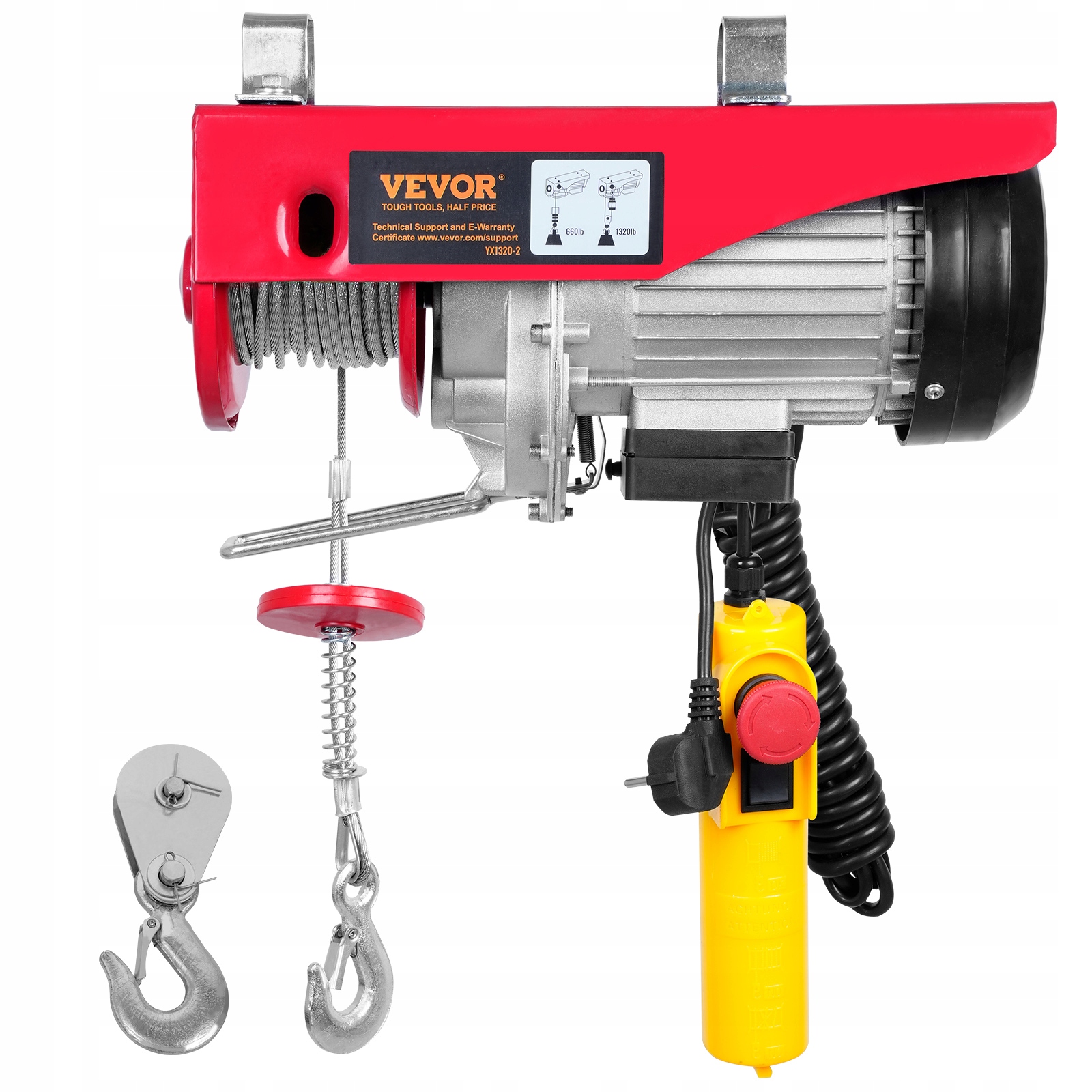 

Vevor Wyciągarka Wciągarka Elektryczna 600kg 1150W