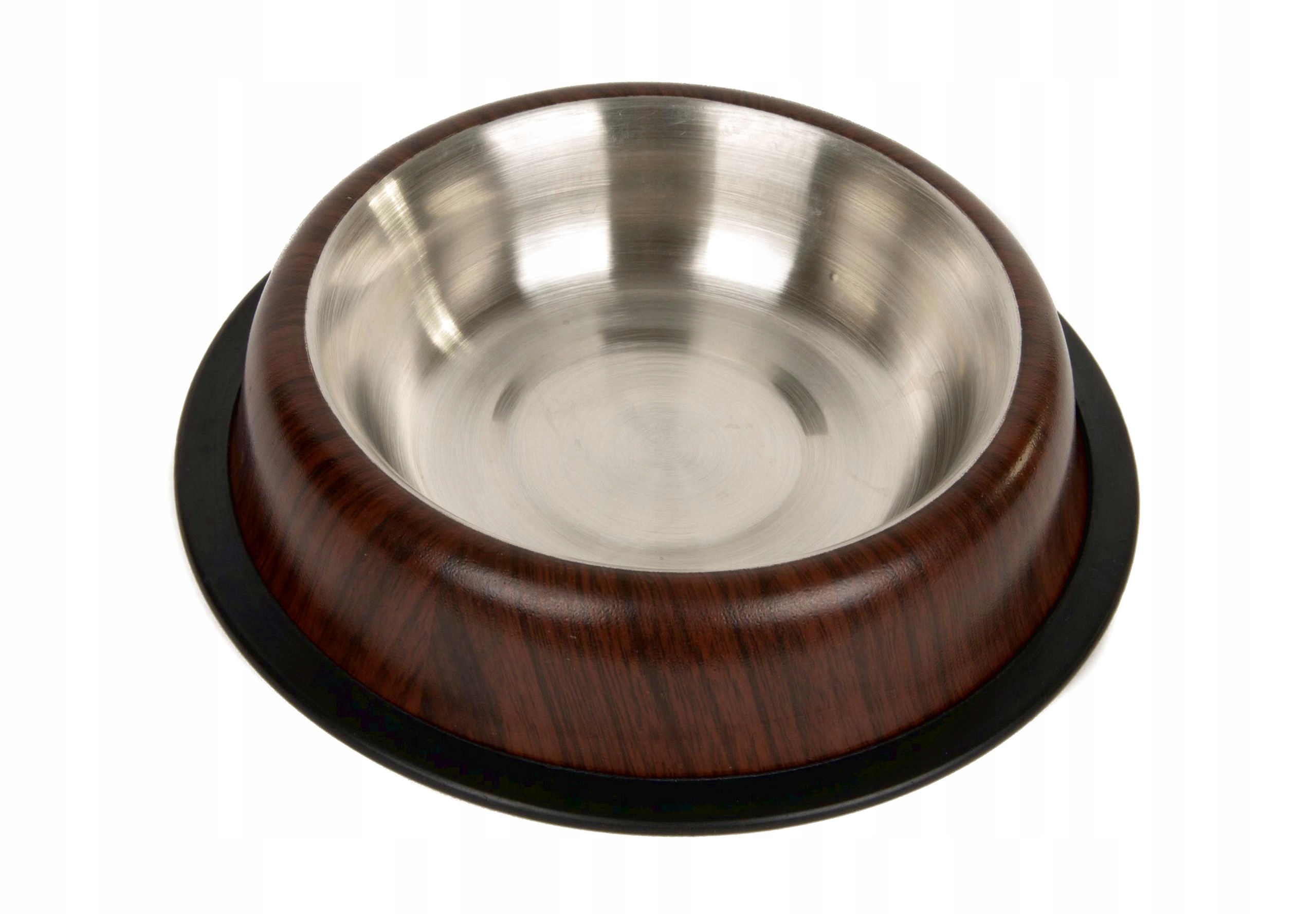 

Miska Metalowa na gumie dla psa Drewno 0,47L