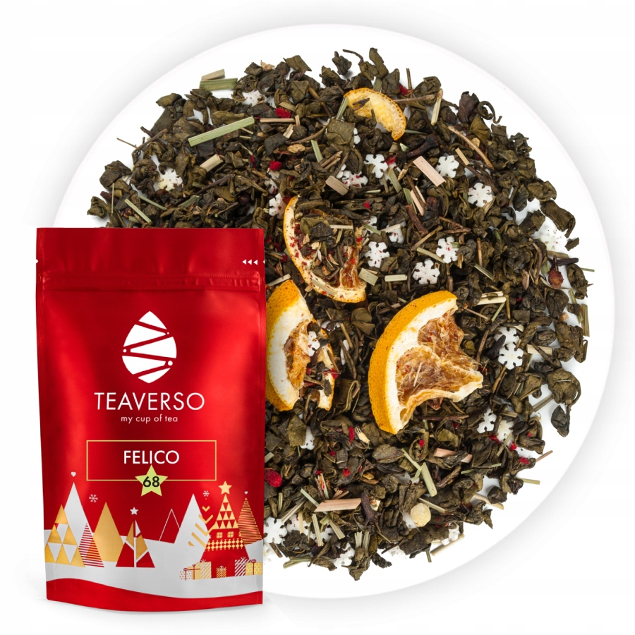 Levně Čaj Zelený zimní Teaverso Felico 50 g