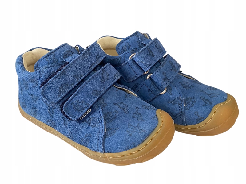 Mido 166 Trzewiki Bambino Buty Chłopięce Rzepy Niebieskie Dino Szafir R 19