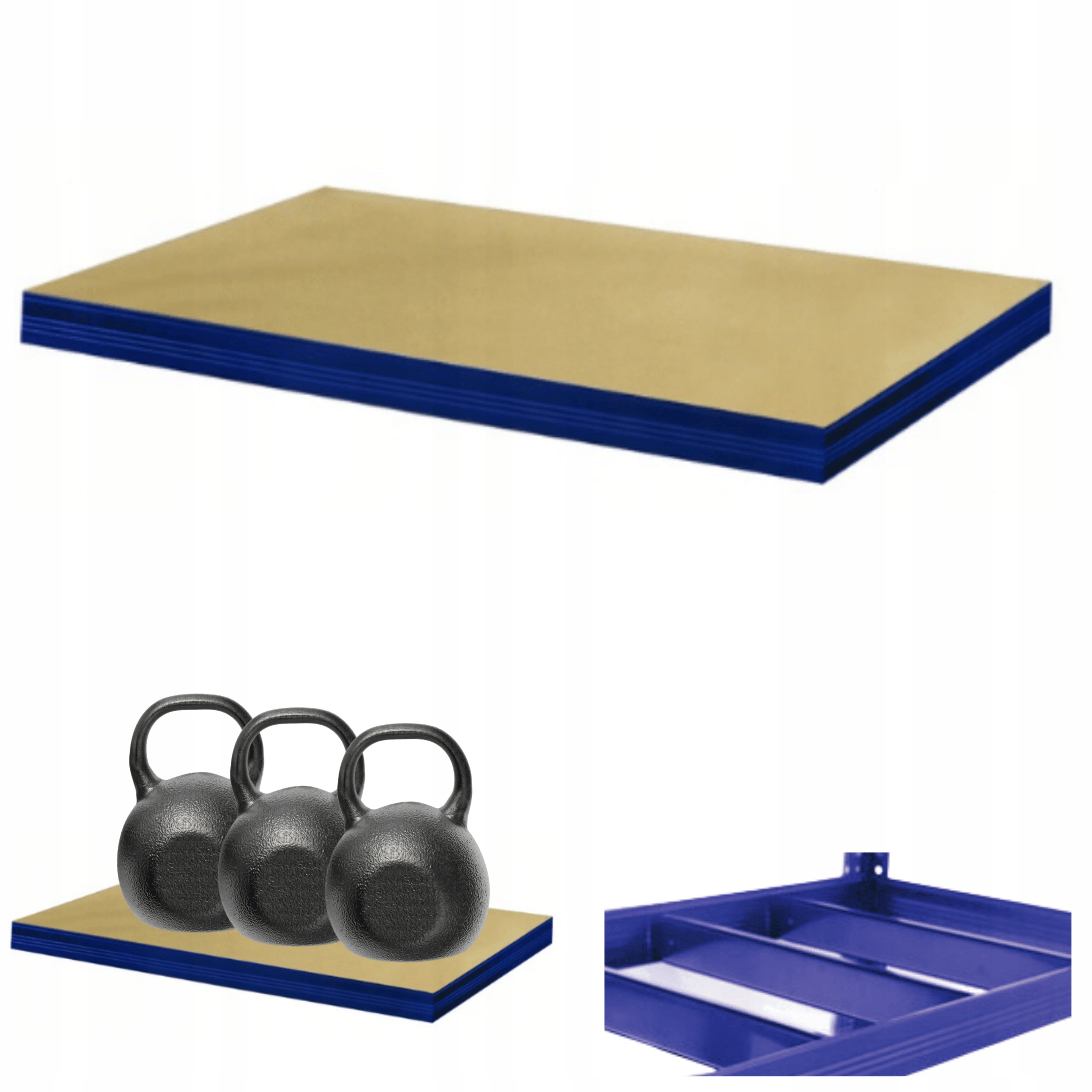 Police pro kovový regál Helios 110x50 cm 1Px350 kg Příčníková Deska Nebe