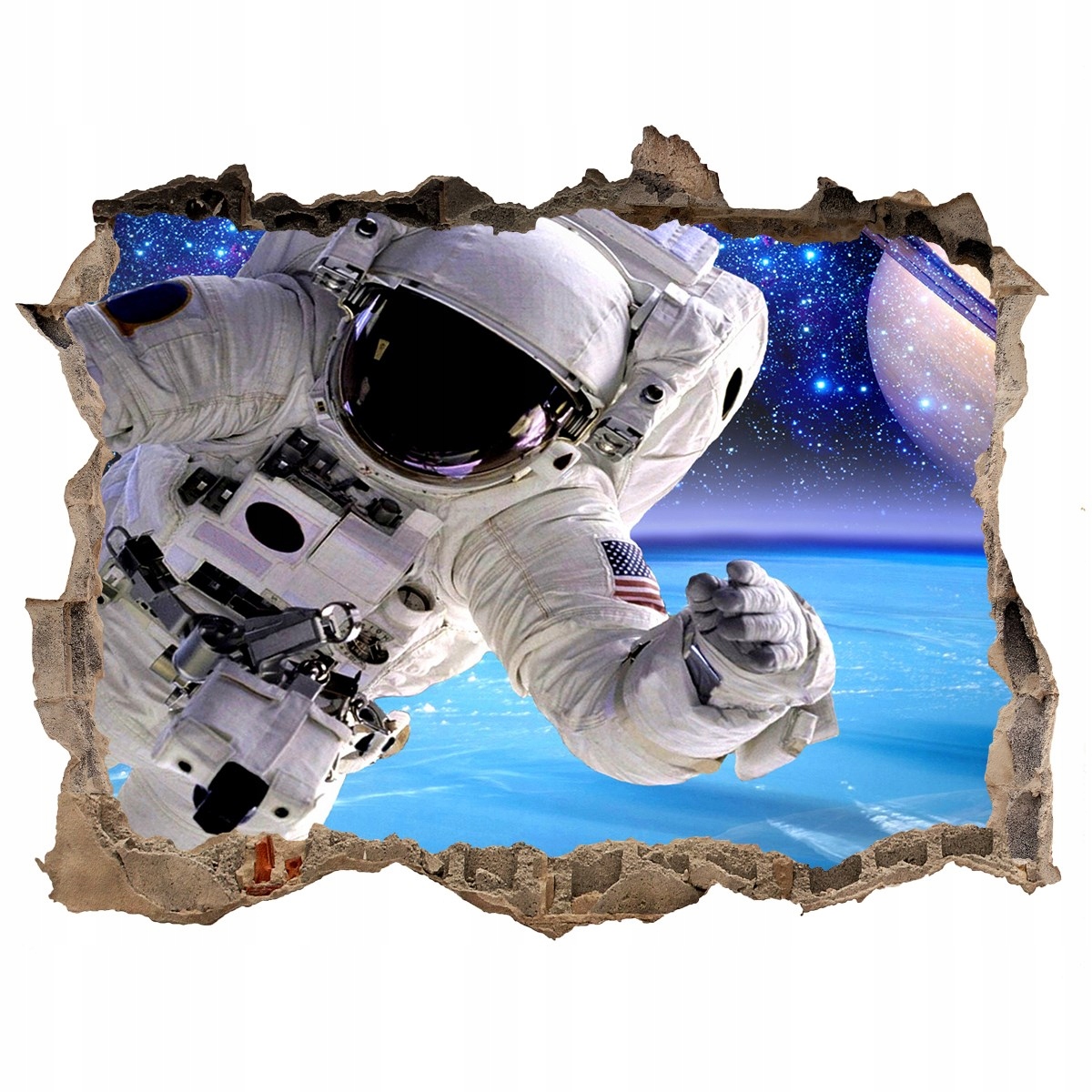 

Foto zdjęcie dziura na ścianę Astronauta 120x81