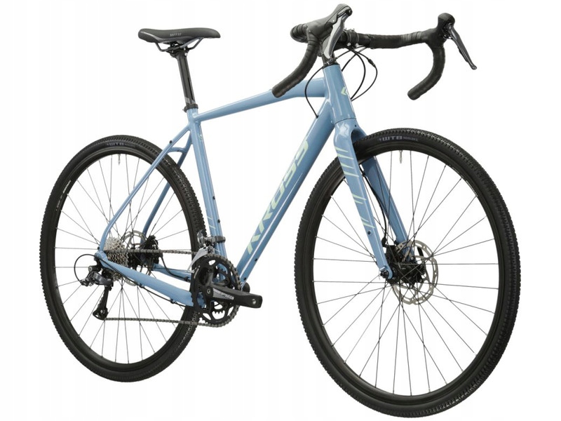 Rower gravel Kross Esker 1.0 M21 28 cali męski Niebiesko-zielony