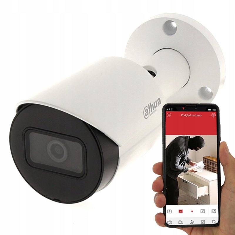 

Monitoring Domu Kamera Ip Dahua 4K 8mp Detekcja Sd