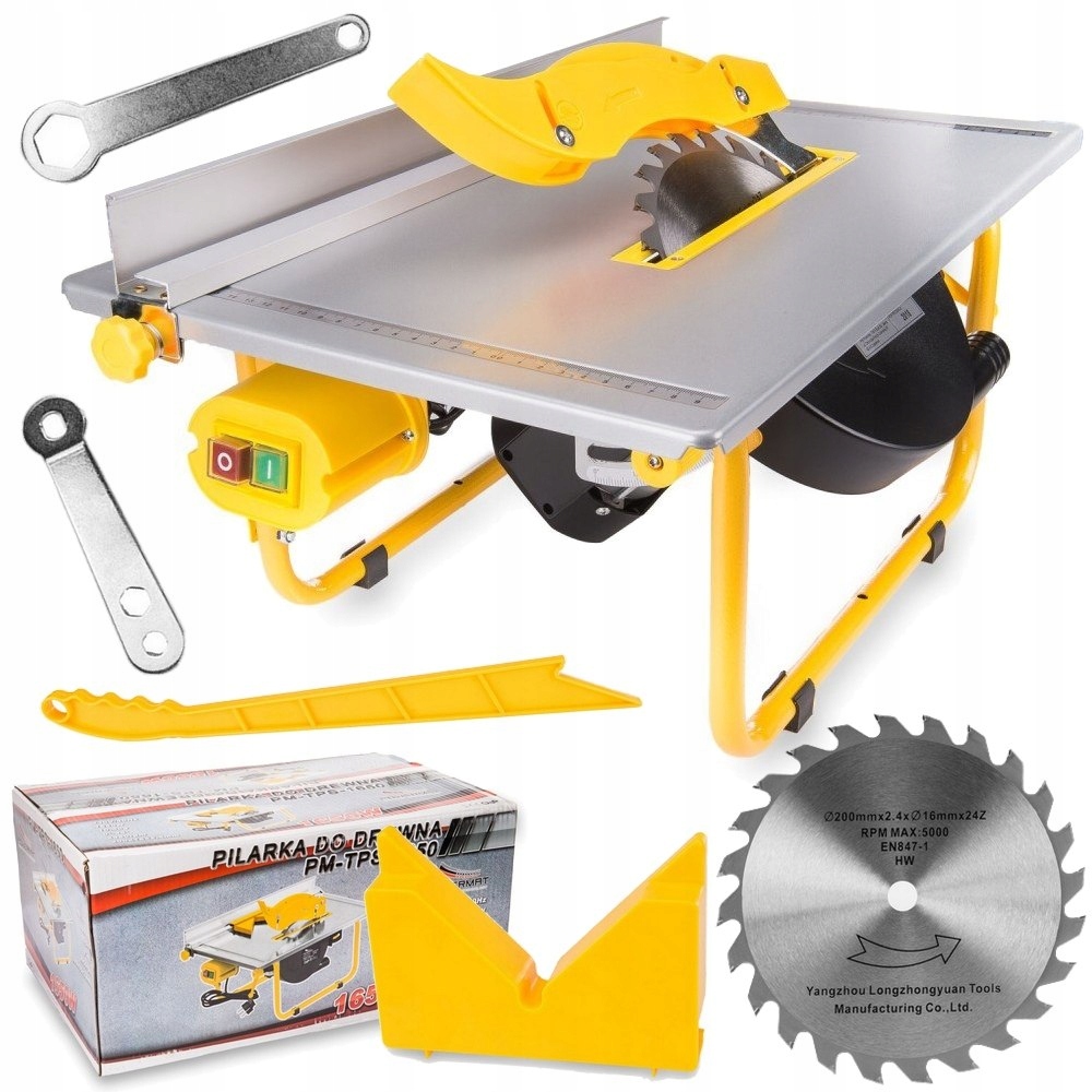 Stolní Pila Stůl Na Dřevo 1650W Kotouč