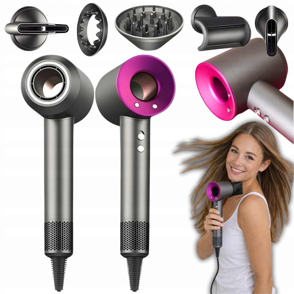 Mocna suszarka do włosów Dryer HD1600 1600W jonizacja dyfuzor 3 tryby